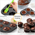 Beasea Muffin Pan, Set of 2 Non Stick 6 Cup Baking Pan, Carbon Steel Bakeware for Oven Baking