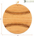Totally Bamboo Baseball Shaped Bamboo Wood Cutting Board and Charcuterie Board, Great Gift for Baseball Fans