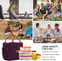 Joymee Insulated Lunch Bag - Reusable Leakproof Cooler Tote for Work, Office, Travel, Picnic - Dark Purple