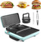 Baker's Friend Breakfast Sandwich Maker, Nonstick Electric Griddle & Grill Combo, 3 in 1 Breakfast Station