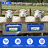 6 Pack Chicken Feeder Waterer, Duck Feeder Supplies, Hanging Fence Feed Trough with Clips for Goat, Sheeple, Piglet