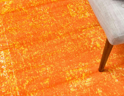 Unique Loom Sofia Collection Area Rug, Casino, 2' 2" x 3' 1", Orange/Ivory