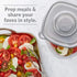 Glad GladWare Home Mini Round Food Storage Containers - Small Meal Container Holds up to 4 Ounces, 8 Count
