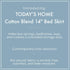 Home Classic Tailored Bed Skirt Dust Ruffle, Cotton Blend Design, 14" Drop Length, Twin XL, White by TODAY'S HOME