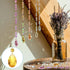 8 Pack 100mm 38mm PATIKIL Teardrop Crystal Chandelier Pendants Beads, Length Chandelier Prisms Parts Ornaments Hanging