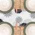 LXXTK 13x90 Inch (13"x90", Dahlia Flower Table Runner Farmhouse Blue Gray Runners Modern Table Decorations Rustic
