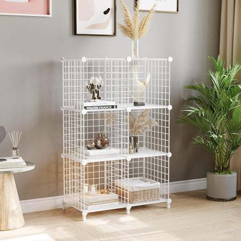 Closet 6 Closet AWTATOS Wire Cube Storage Organizer, Organizers and Storage, Metal Cube Storage Shelves Bookshelf