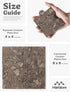 Set 4 Oceanic Stone Marble Drink Coasters of Square Coasters for Coffee Table Living Room Dining Table & Kitchen Decor