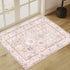 Washable Vintage Boho Area Rug 2×3, Non-Slip Pink Doormat for Bathroom, Kitchen, Entryway