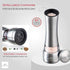 Salt and Pepper Grinder Set, Large Capacity Stainless Steel Grinders with Tray, Manual Mills, Set of 2