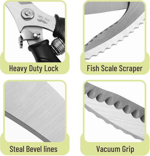 Mr. Pen- Heavy Duty Poultry Shears, Chicken Shears, Meat Cutting Scissors, Chicken Scissors Heavy Duty