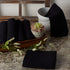DII 6 Piece Recycled Cotton Kitchen Collection Dishtowel Set, 18x26, Black