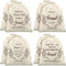 Vesici 8 Pcs Large Linen Bread Bag for Homemade Bread Reusable Container