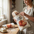 2 Pack, 17"x13" Extra Large Reusable Bread Bags for Homemade Bread - Washable & Freezer Safe Sourdough Storage, Double