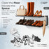 CULTURE LABELS 2 510 Wall Mounted Shoe Rack - Modern Tier Shoe Hanger with Easy Minute Assembly - Space Saving Stylish