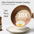 Innwewell Non Stick Frying Pan, Granite Stone Skillet, Safe & No Toxic Cooking Pan, 8inch, Gold