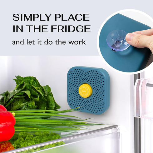 Fridge Deodorizer Odor Eliminator - Activated Charcoal Air Freshener for Refrigerator & Freezer, Natural Odor Absorber