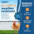 ZEBRO 3' 25' Plastic Chicken Wire Fence Lightweight Poultry Netting & Garden Fence for Chicken Coops, Pet Enclosures