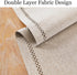 13 36 Inch 36 Inches 13x36 Inches, Burlap Style Farmhouse Table Runner, x Coffee, Rustic Geometric Hollow Table Runners