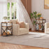 3 Simple Trending Side Table, End Table Living Room, Bedside Table for Sofa Couch, Nightstand with Tiers Open Shelves
