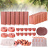 Cedar Blocks for Clothes Storage, 56 Pcs with Metal Hooks, Rings, Balls, and Scented Sachets for Closets and Drawers