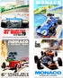 Artery8 Monaco Grand Prix Classic Racing Motor Sport Advert - Premium Wall Art Poster Pack of 8 for Home Decor