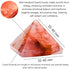 Red Hematoid Quartz Pyramid Crystal Healing Stones - 1.5" Great Pyramid Figurine for Meditation and Reiki