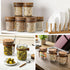 4 Pack 16oz Overnight Oats Containers with Wooden Lids and Spoons, Glass Mason Overnight Oats Jars with Lids, Large