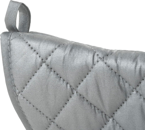 Winco Silicone Oven Mitt, 17-Inch, Silver
