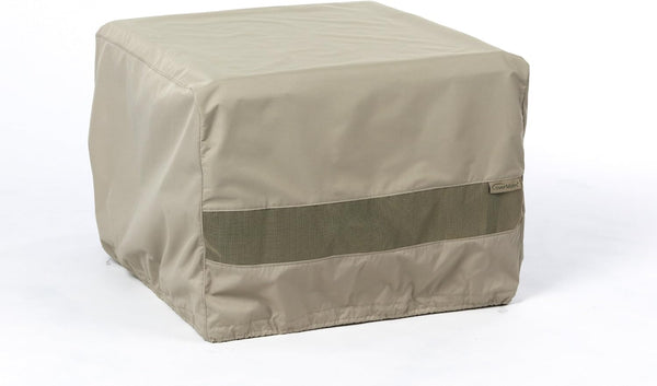 Covermates Elite Square Patio Accent Table Cover Elite 300D Polyester, Water-Resistant, Drawcord