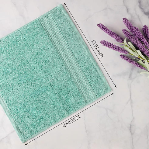 Chiicol Set, 100% Pack 12) Washcloths for Body and Face - Absorbent Bath Towels Bulk Cotton Hotel Towels for Bathroom .