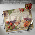 Cut N' Funnel Wine Country Designer Flexible Plastic Cutting Board Mat - Made in the USA, Decorative, Easy to Clean