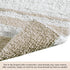 Madison Park Reversible Spa Cotton Bath Rug, 27x45, Taupe, Ultra Soft Water Absorbent Non-Slip Mats