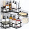 YASONIC Shower Caddy Corner, 3-Pack Adhesive Rustproof Stainless Steel Shower Shelves with