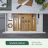 RUBOXA Expandable Bamboo Drawer Organizer, Modern Silverware Tray for Kitchen Utensils, Cutlery, Office Supplies,