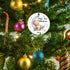 Baby's First Christmas 2025 Boy Bear on The Moon Ornament, Christmas Wedding Decoration, Newlywed 2025 (Yellow and