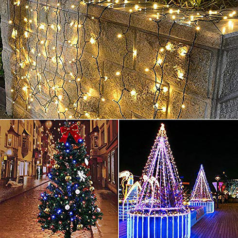 lychee 16.5ft Solar Rope Lights Outdoor with 50LED Waterproof Solar Power String, Ideal for Home Garden Party