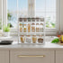 Countertop, STELLSTAR Spice Rack Wall Mounted, Freestanding Spice Organizer for Bamboo Spice Storage Holder
