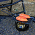 Small Nonstick BBQ Grill Pan, 5.1 x 3.4 in with Detachable Handle, Multipurpose for Kitchen, Traveling, Camping