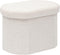 PINPLUS Storage Ottoman Boulce Tufted Oval Small Ottomans Bench Foot Rest with