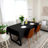 Utopia Kitchen 2 Pack 6 Foot Rectangle Table Cloth, Black, Stain and Wrinkle Resistant for Dining and Parties