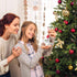 Jetec Butterfly Shape Ornament - The Love Between Mother and Daughter is Forever, Acrylic Christmas Tree Decoration