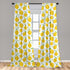 Ambesonne Lemons Window Curtains, Modern Summer Citrus Fruits Illustration, 2-Panel Set, 28" x 84", Lime Green