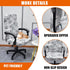 CRFATOP Stretch Computer Office Chair Cover with Durable Zipper, Universal High Back Chair Slipcover