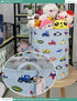 FANKANG Canvas Storage Basket, Foldable Nursery Hamper with Waterproof PE Coating, Large Baskets for Kids, Office,
