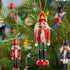 Ornativity Nutcrackers Hanging Ornament Figures, Christmas Mini Wooden King and Soldier Nutcracker