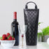 Tirrinia Single Wine Gift Tote Bag, Insulated Padded Thermal Wine Bottle Carrying Cooler for Travel, Picnic, Black