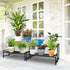 2-Tier Lilybud--lily Plant Stand Indoor Outdoor, Wrought Iron Plant Stands, Stackable Metal Plant Shelf Decorative
