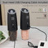 Set 591 (100ml) Electric Salt and Pepper Grinder Gravity Tilt-to-Grind, USB-C Rechargeable, Adjustable Ceramic Burr