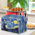 ZFRXIGN Starry Night Toaster Cover for 4 Slice Small Appliance, Washable Blue Dust Cover with Top Handle